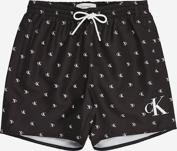 Calvin Klein Swimwear - Bermudas en negro: frente