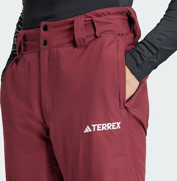 ADIDAS TERREX Regular Outdoor Pants 'Xperior 2L' in Red