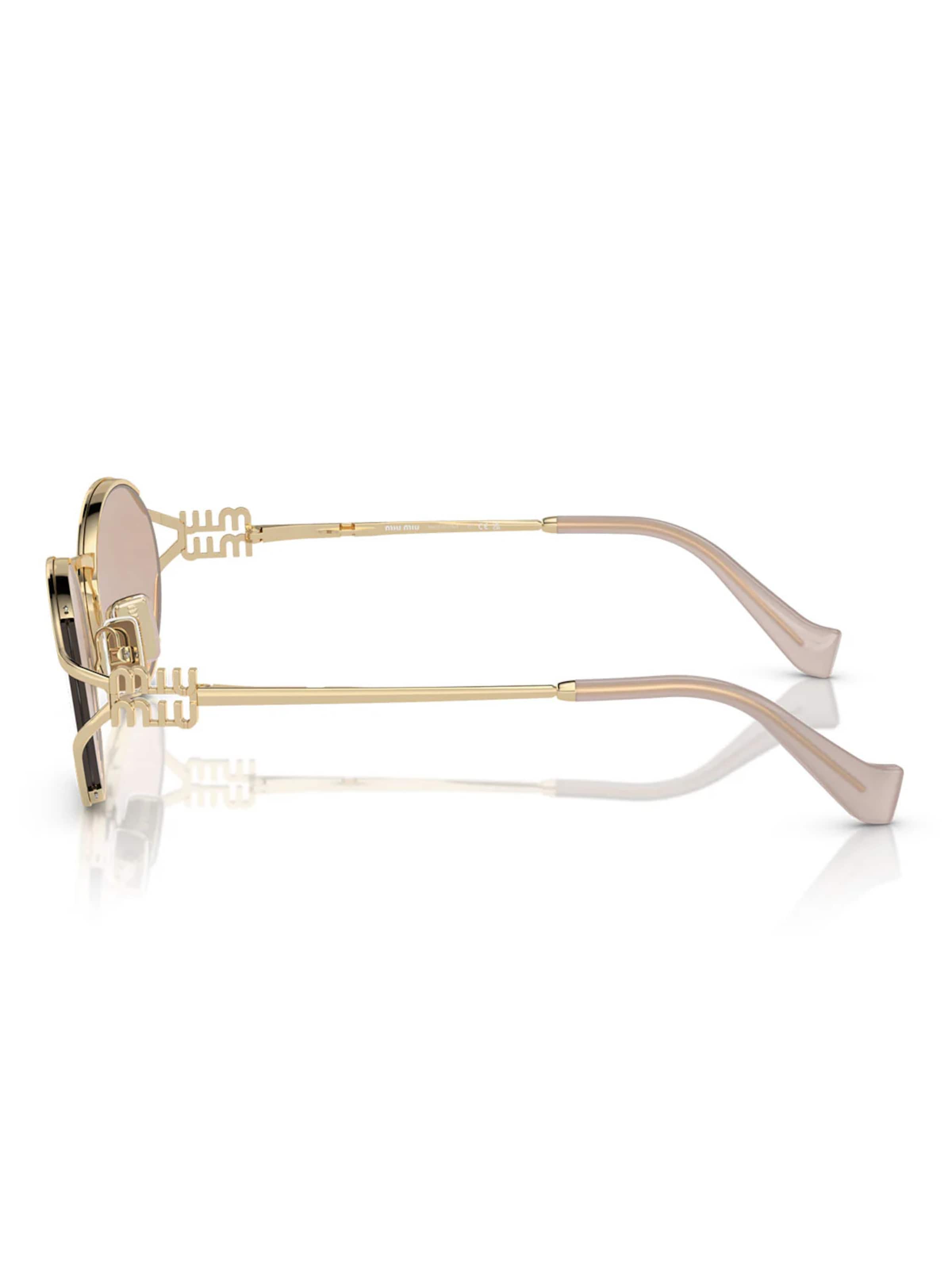 Lunettes de soleil 'Miu Miu Occhiali da Sole MU52Y ZVN20F Oro/Rosa Donna' Miu Miu en or