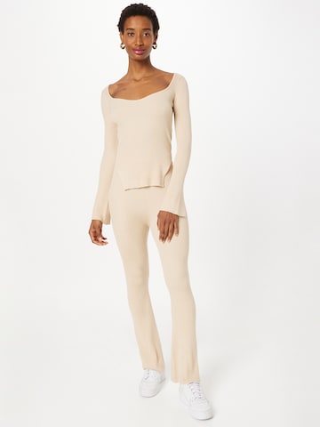 Misspap Loungewear in Beige: front