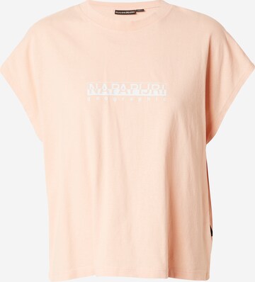 T-shirt NAPAPIJRI en rose : devant