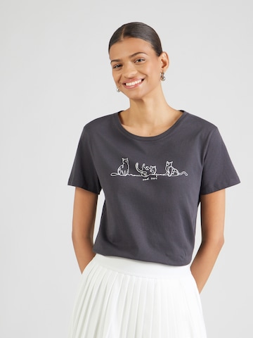 Mavi Shirt 'Cat' in Black: front