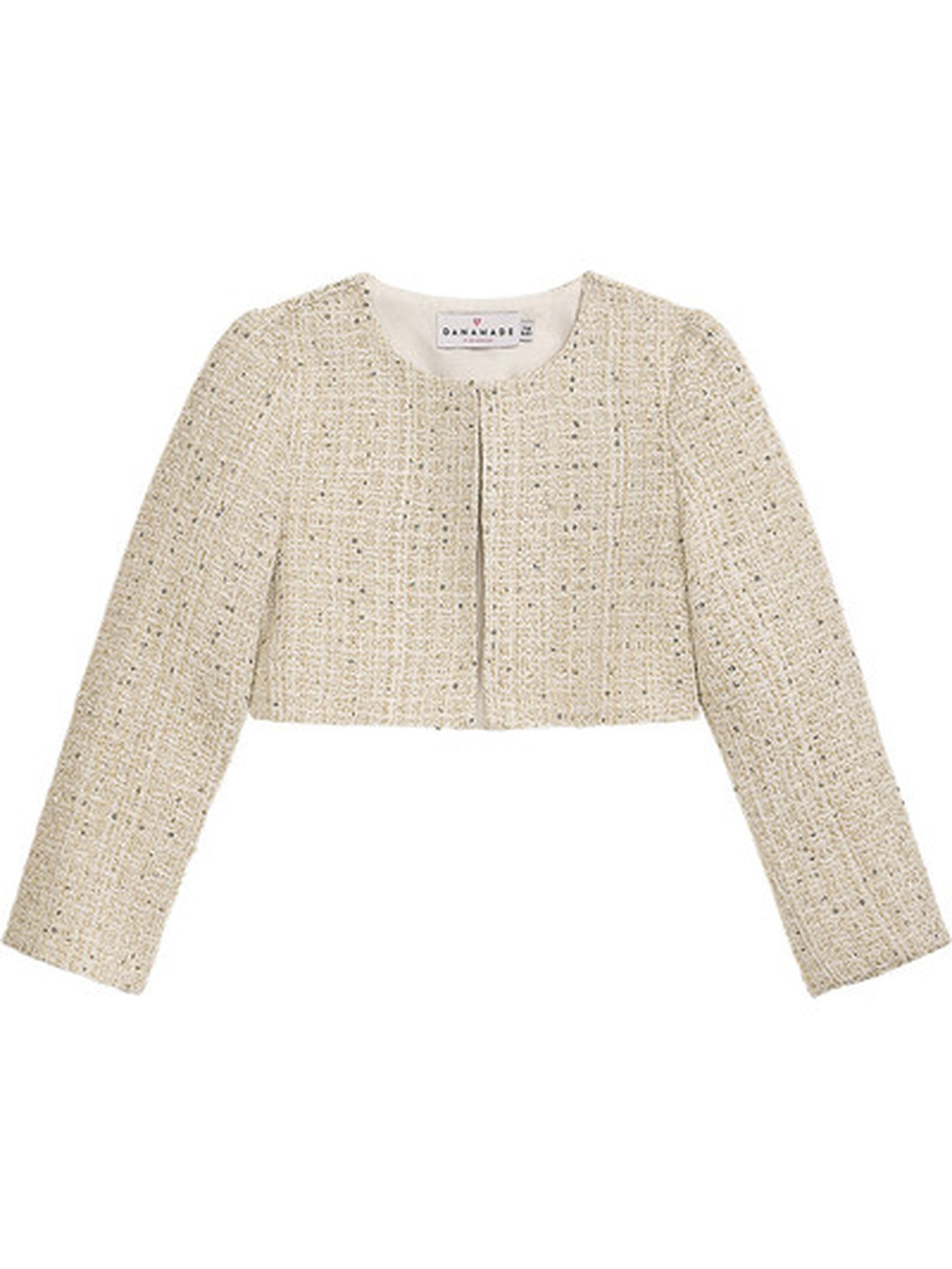 Danamade Knit Cardigan 'DISABELLE' in Gold: front