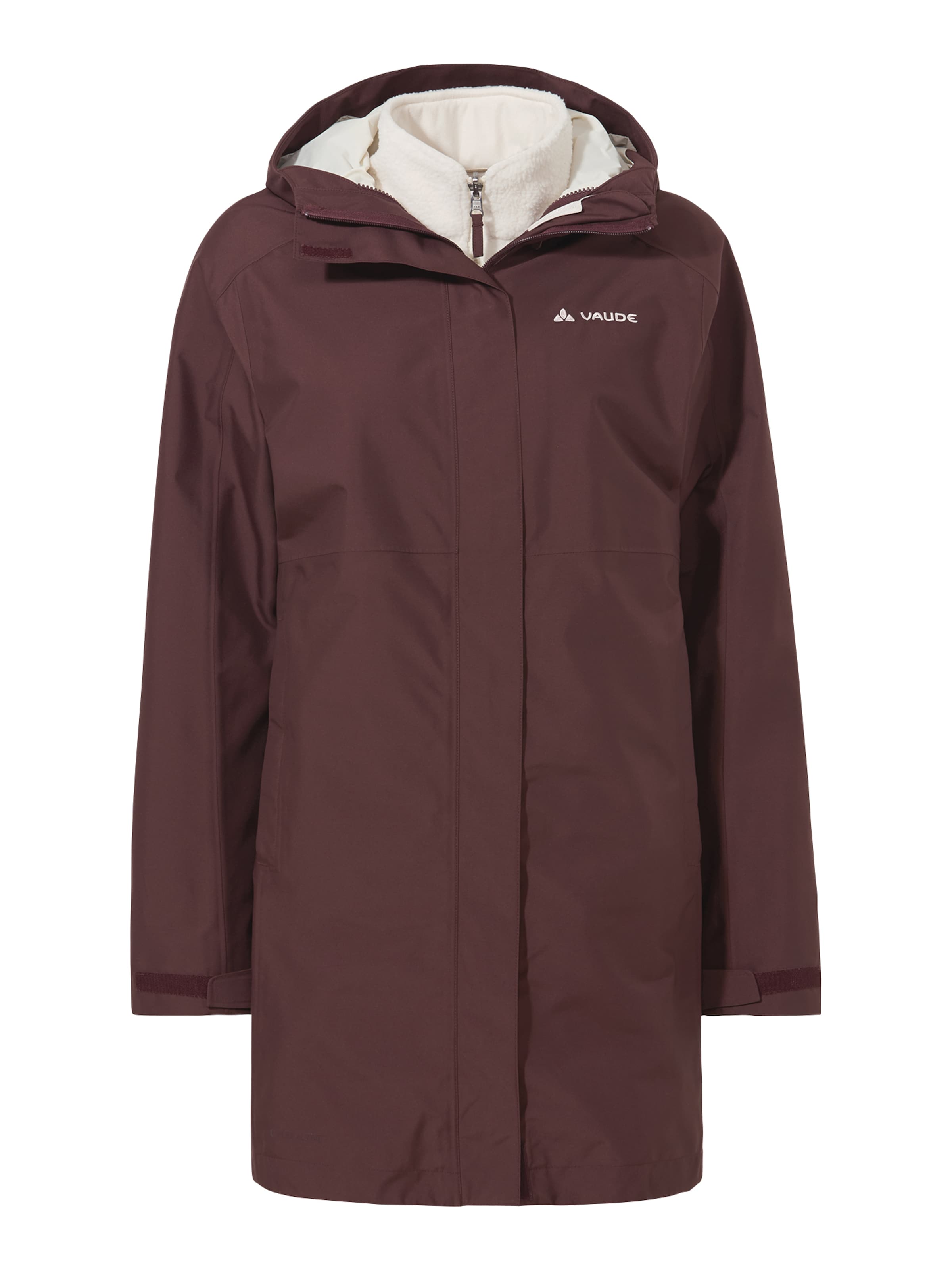 VAUDE Hitra 3in1 Parka in Braun: Vorderseite