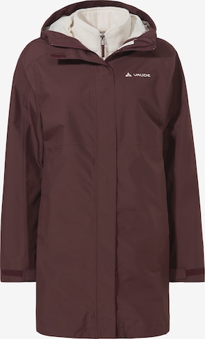 VAUDE Hitra 3in1 Parka in Braun: Vorderseite