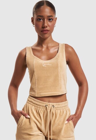 Karl Kani Top in Beige: voorkant