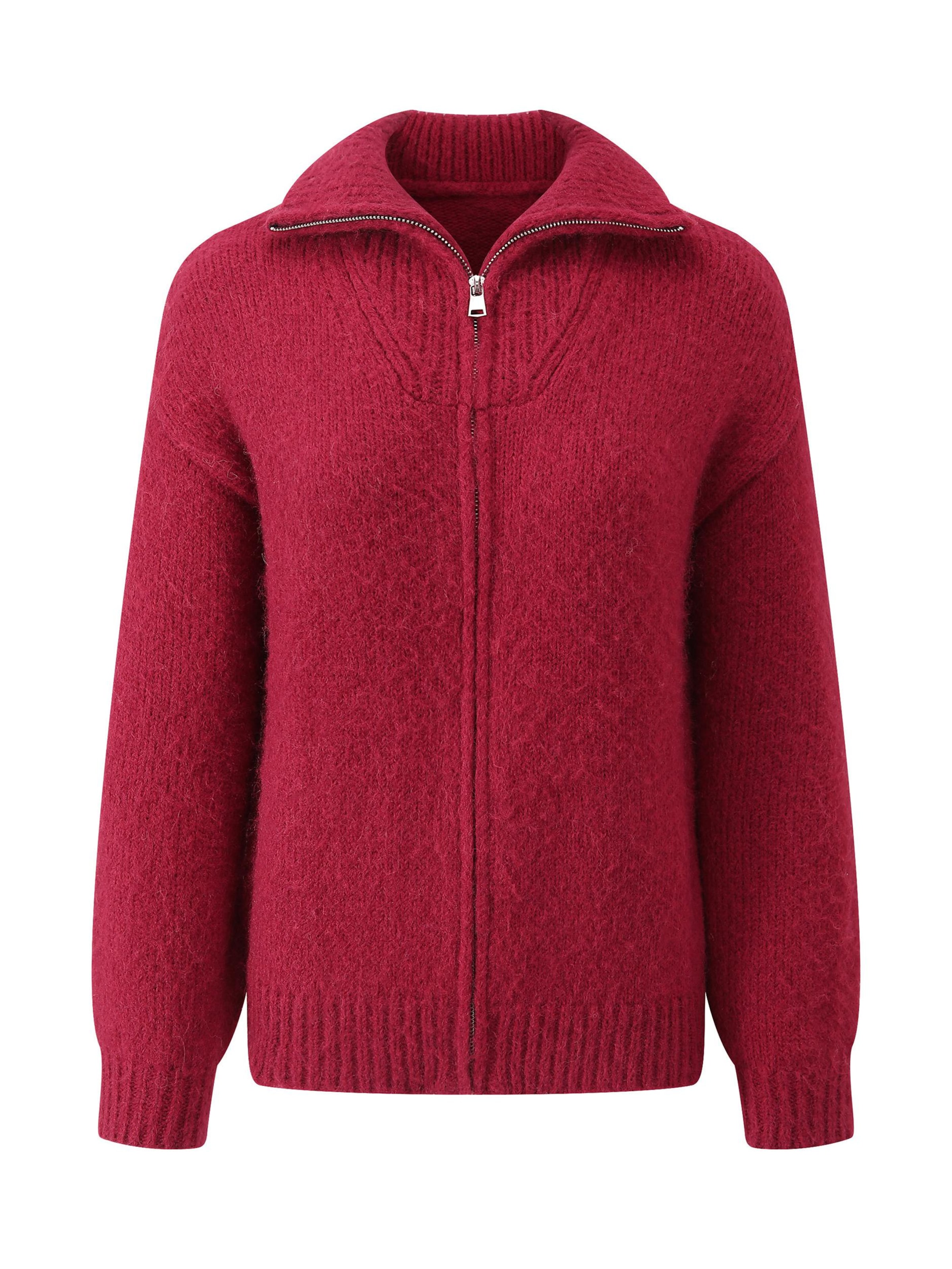 SASSYCLASSY Oversized Cardigan in Burgundy, Item view
