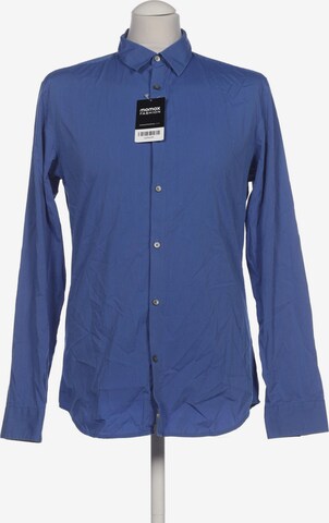 Calvin Klein Button Up Shirt in S in Blue: front