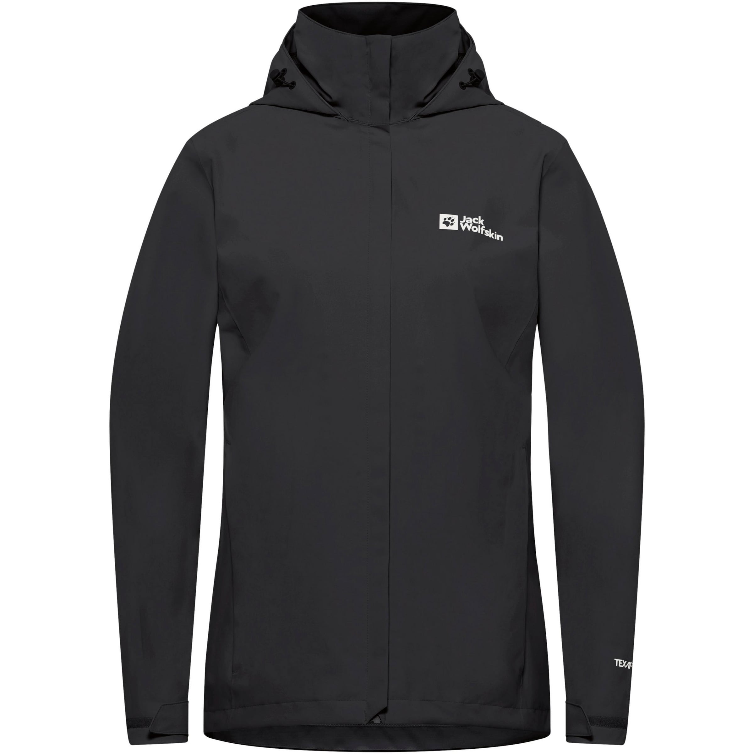 JACK WOLFSKIN - Chaqueta de montaña 'Trailtime' en negro: frente