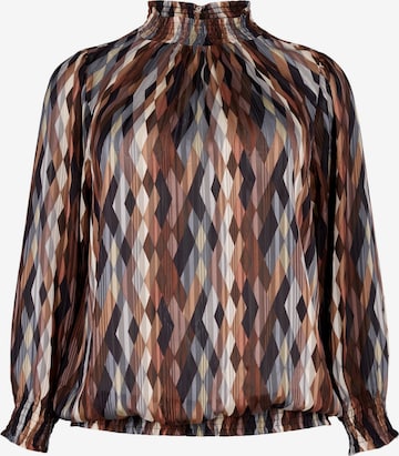 Zizzi Blouse in Brown: front