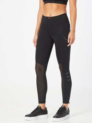 NIKE Skinny Workout Pants 'Division Epic' in Black: front