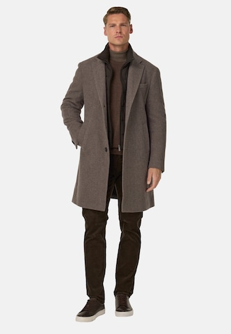 Boggi Milano Between-seasons coat in Brown: front