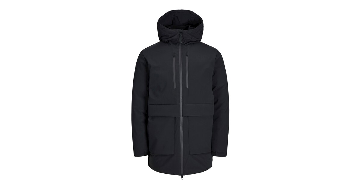 JACK & JONES Přechodová Parka 'JCOCharlie' (Černá) | ABOUT YOU