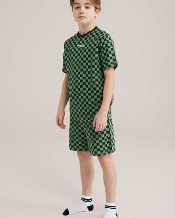 WE Fashion Пижама в Зеленый