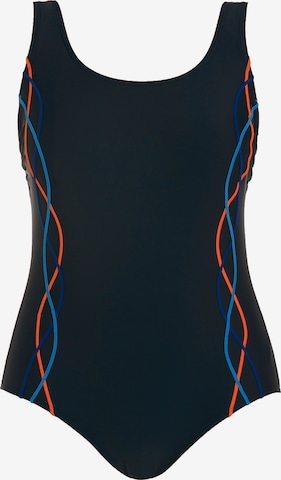 Ulla Popken Swimsuit in Blue: front