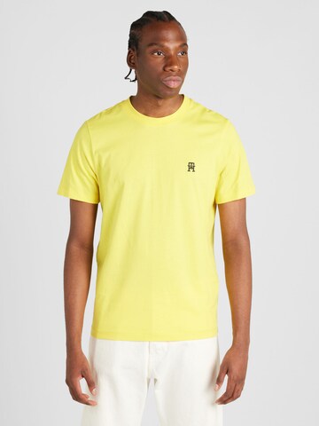 T-Shirt TOMMY HILFIGER en jaune : devant