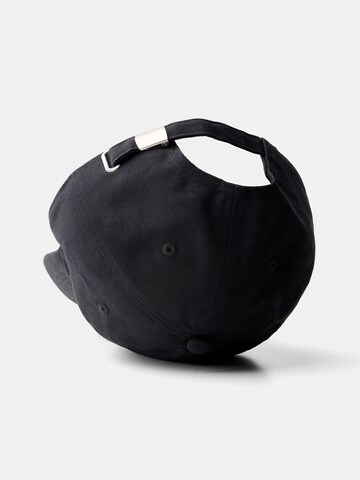 Bershka Cap 'MOOD OF THE DAY' in Black