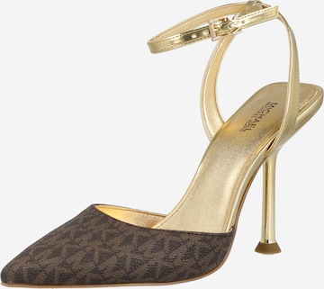 MICHAEL Michael Kors Pumps 'IMANI' in Bruin: voorkant