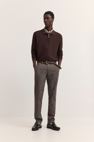 Regular Pantaloni eleganți de la bugatti pe maro
