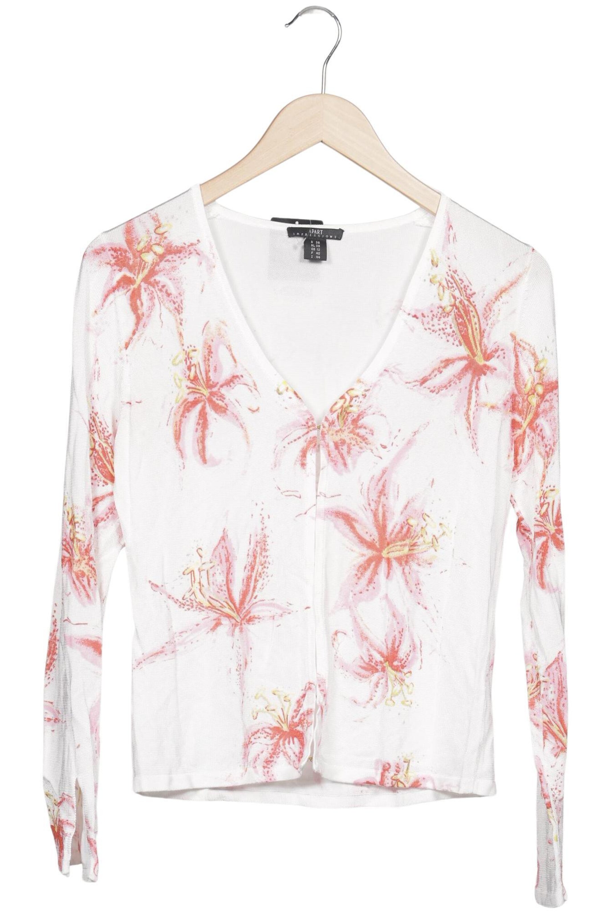 APART Strickjacke M in Weiß: Vorderseite