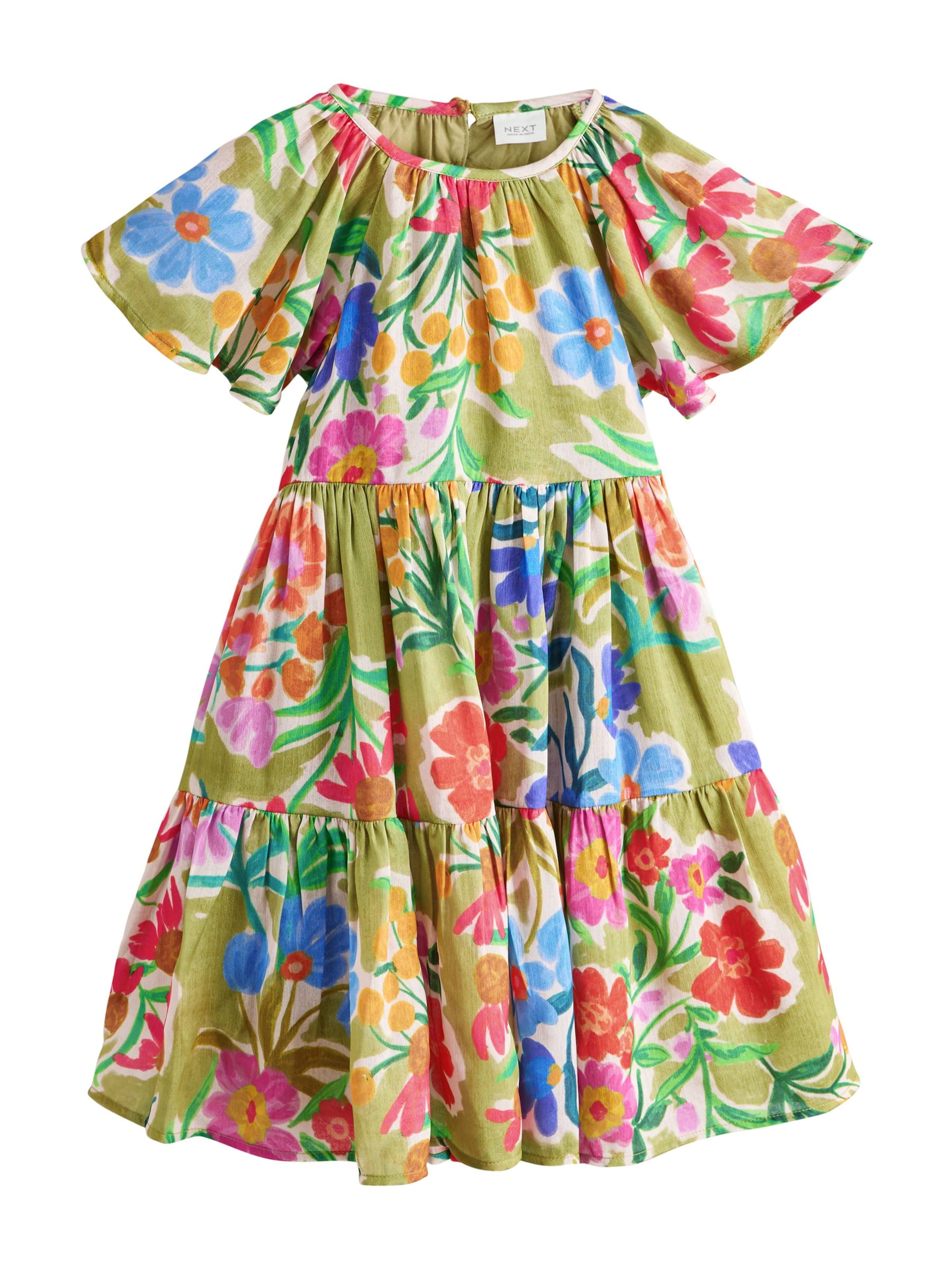 Next - Vestido en verde: frente