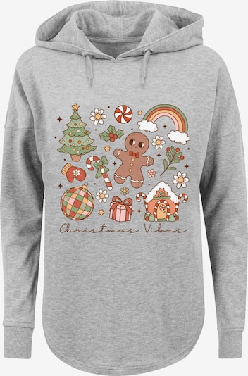F4NT4STIC Sweatshirt 'Christmas Vibes Cozy Cute Winter' in grau / mischfarben, Produktansicht