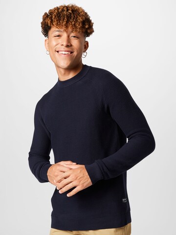 TOM TAILOR DENIM Sweater in Blue: front