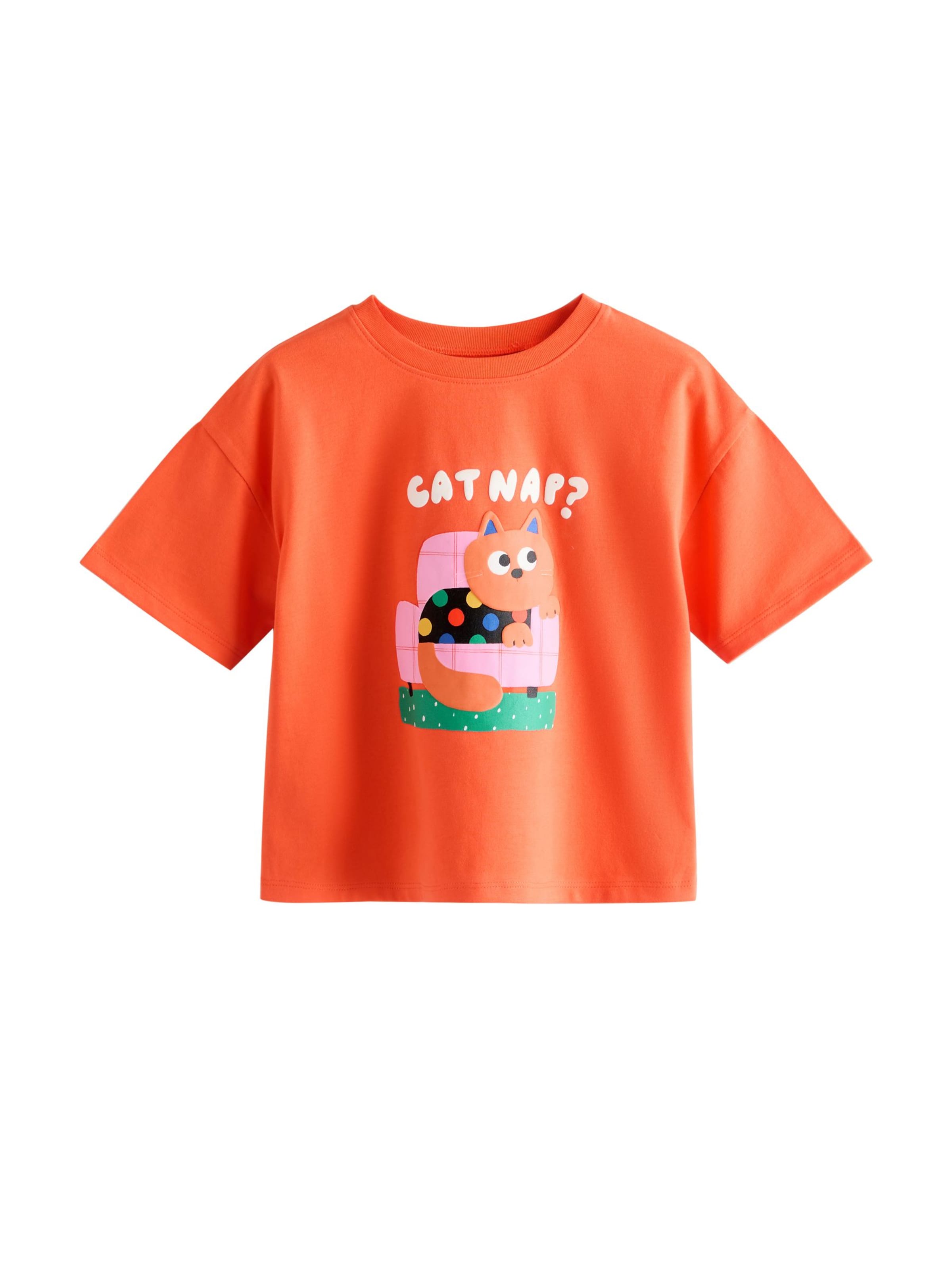 Next Shirt in Oranje: voorkant