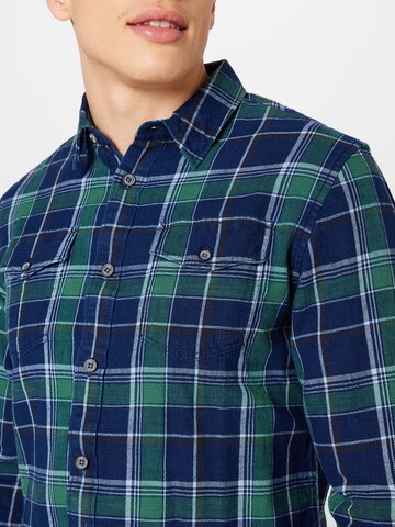 Petrol Industries Regular fit Button Up Shirt in Blue