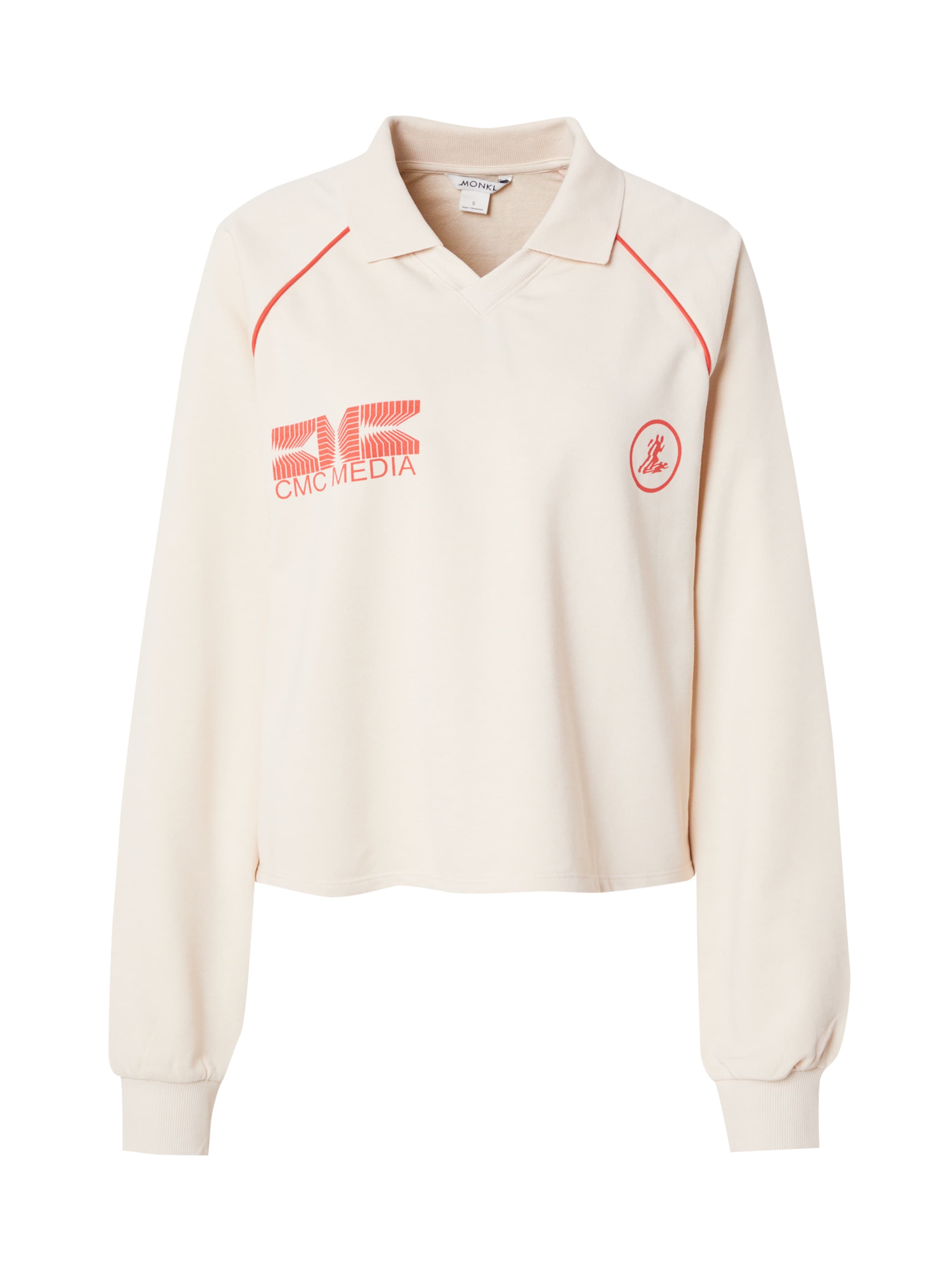 Monki - Sweatshirt em bege: frente