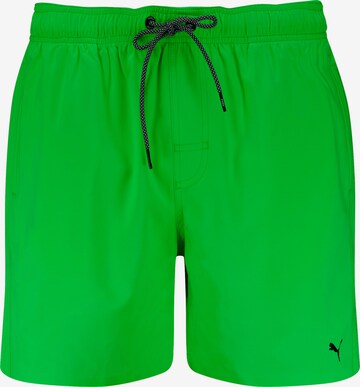 PUMA Regular Board Shorts in Green: front