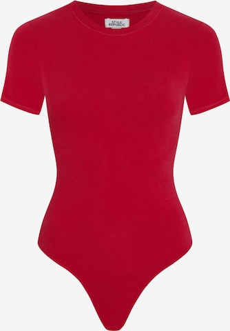 Style Republic Shirt bodysuit in Red: front