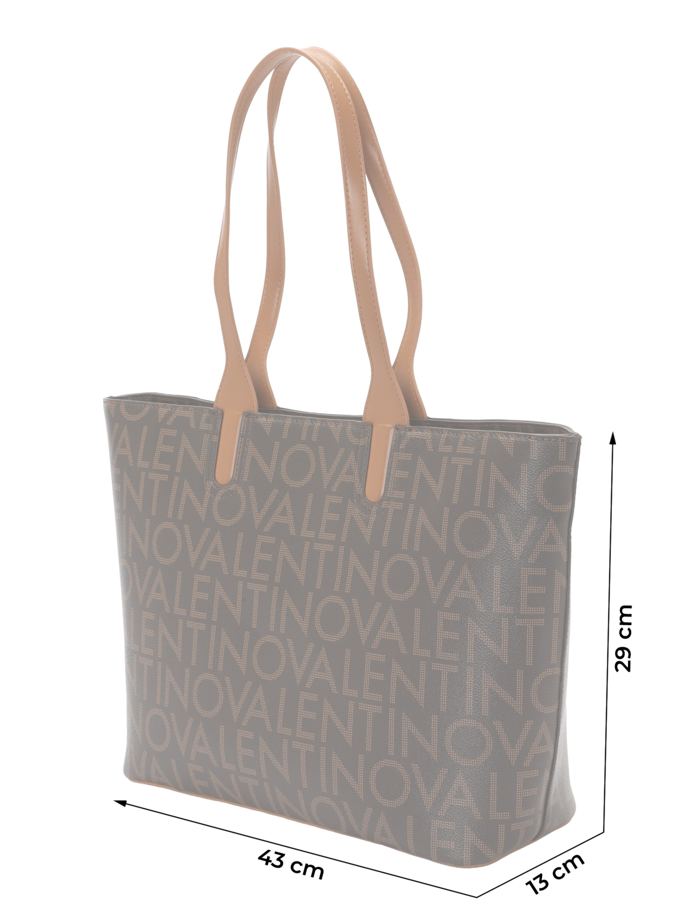 VALENTINO Μεγάλη τσάντα σε καφέ