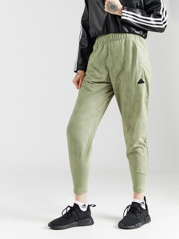 ADIDAS SPORTSWEAR Tapered Sportbroek 'Z.N.E.' in Groen: voorkant