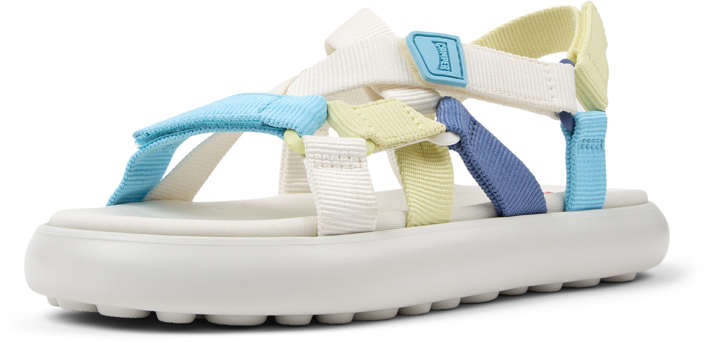 CAMPER Sandalen met riem 'Pelotas Flota' in Wit: voorkant