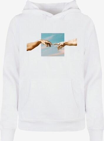 Merchcode Sweatshirt in Wit: voorkant