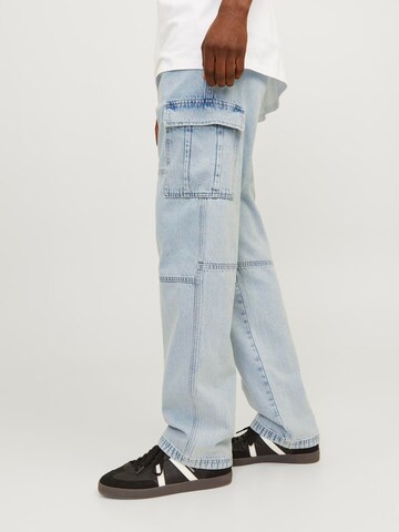 JACK & JONES Свободный крой Джинсы-карго 'JJIEddie Wade' в Синий
