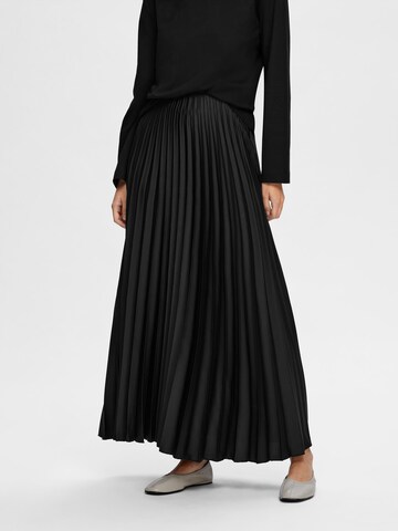 SELECTED FEMME Rok 'Tina' in Zwart: voorkant