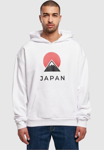 Sweat-shirt 'Japan' Merchcode en blanc : devant