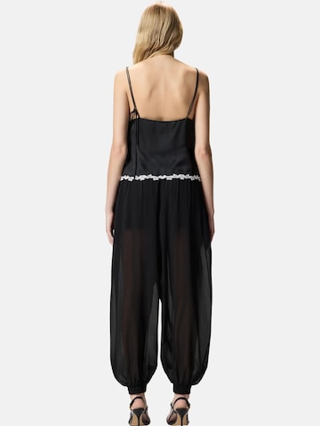 PINKO Top 'PINKO CANAZEI TOP TWILL FLUIDO TOP' in Zwart