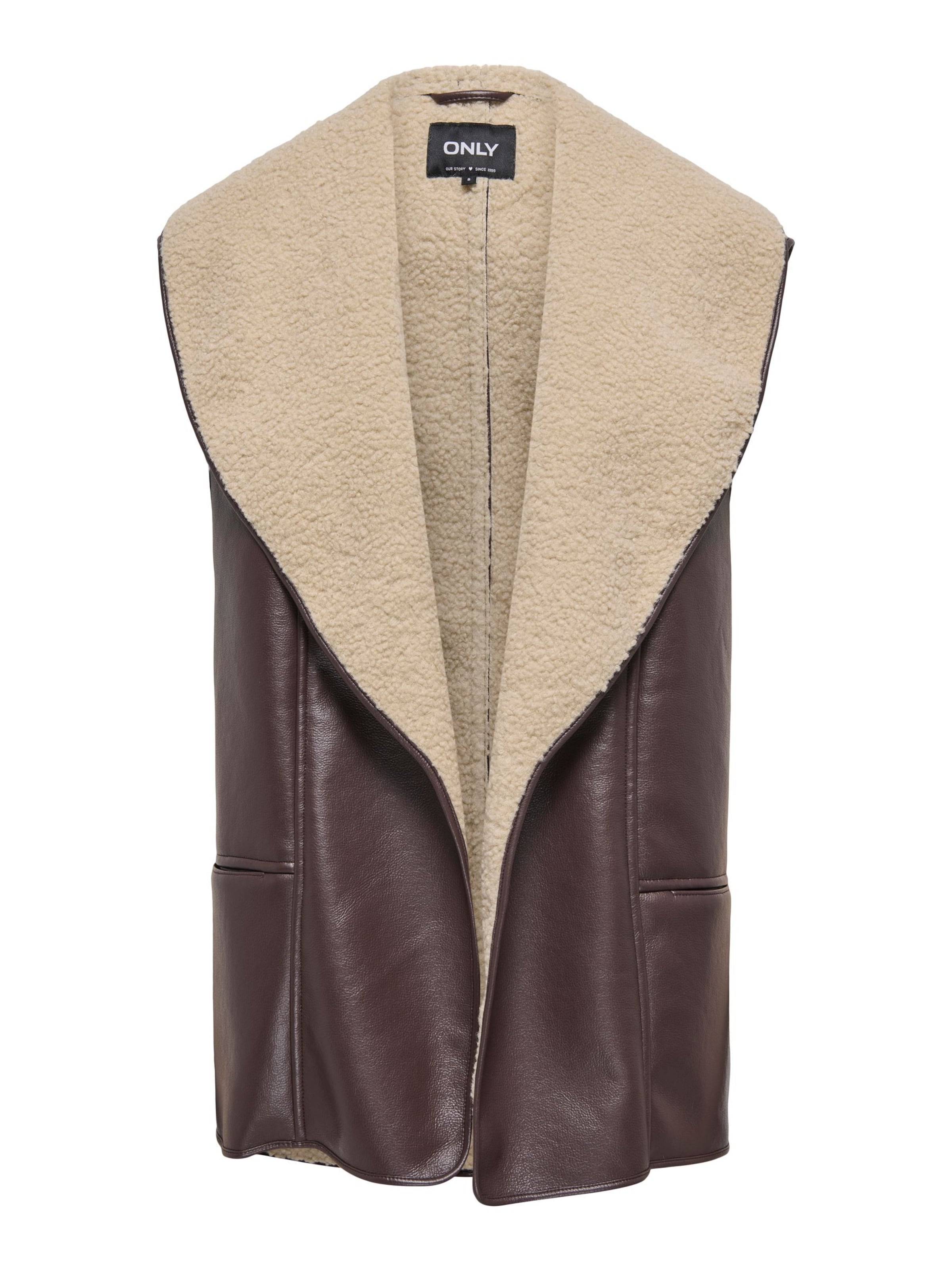 ONLY Vest 'ONLDora' i brun: forside