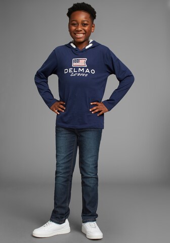 DELMAO Regular Jeans in Blau