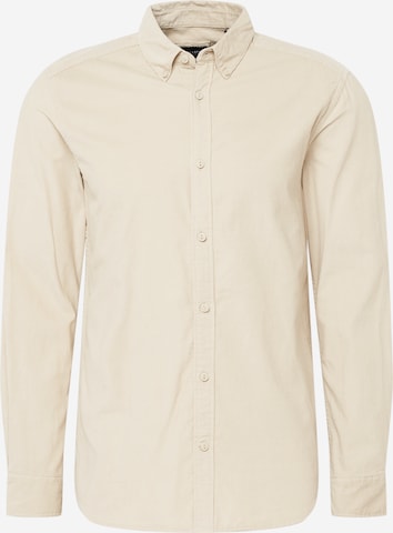 Only & Sons Button Up Shirt 'DAY' in Beige: front