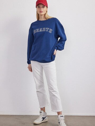 BEARTH Sweatshirt 'College Stick' in Blue
