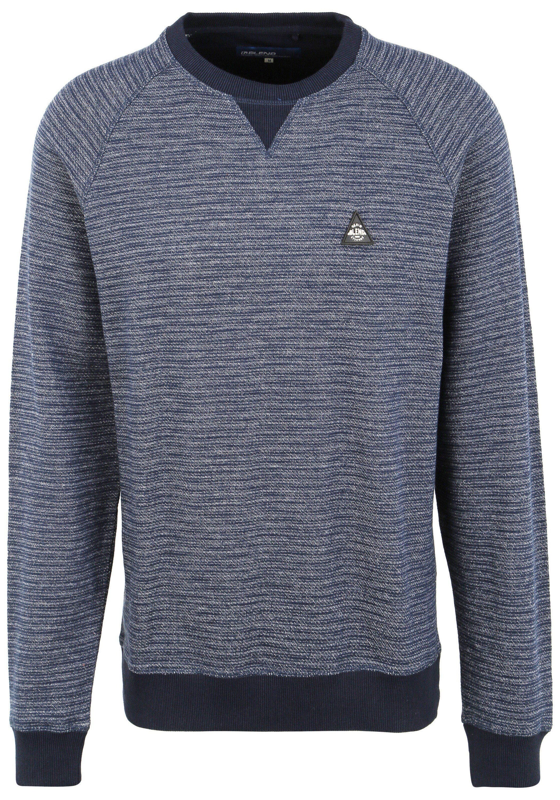 BLEND - Sweatshirt 'Kuna' em azul: frente