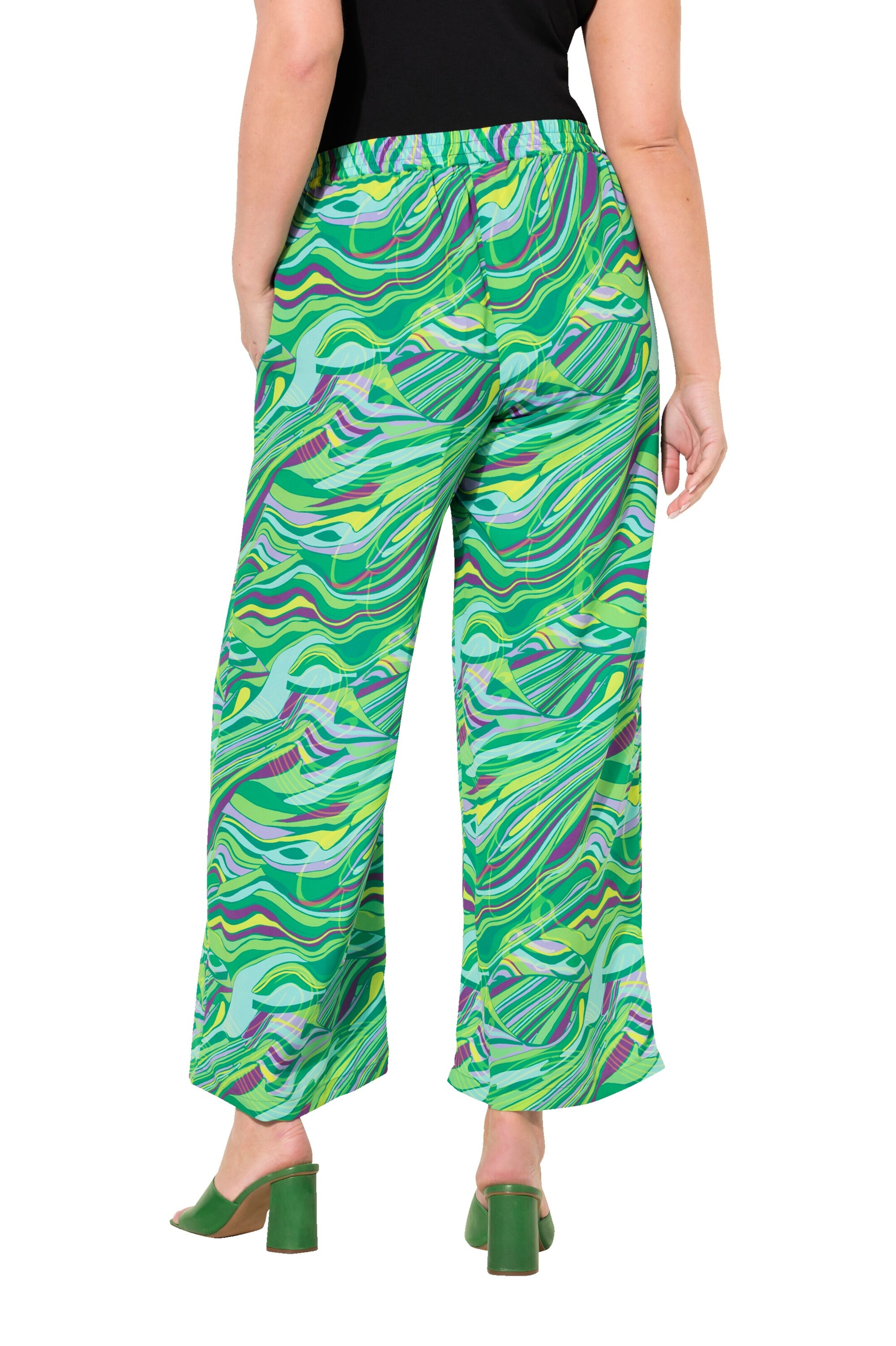 MIAMODA Wide leg Broek in Groen