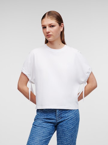 Karl Lagerfeld Koszulka w kolorze biały: przód