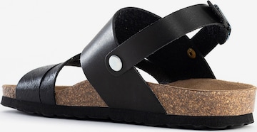 Bayton Sandalen met riem 'Vitoria' in Zwart