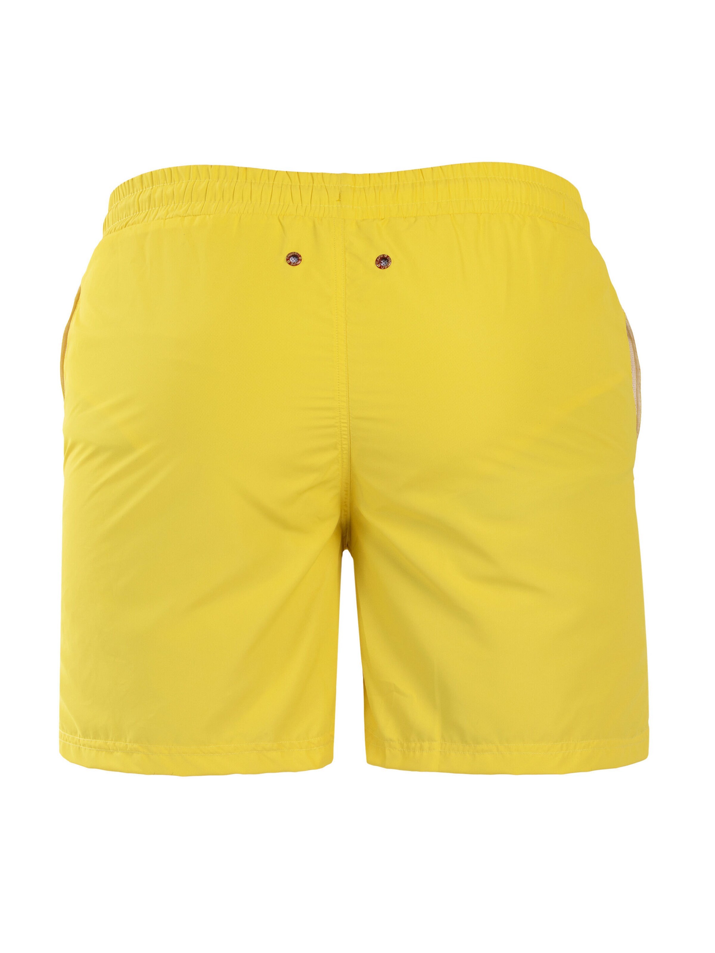 Frozen Cape Badeshorts FALCAO, Model trägt Größe L in Gelb