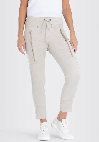 MAC Tapered Pants in Beige: front